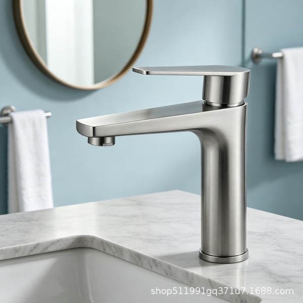 Cross-Border Foreign Trade 304 Stainless Steel Washbasin Faucet Bathroom Basin Faucet Hot and Cold Dual-Use