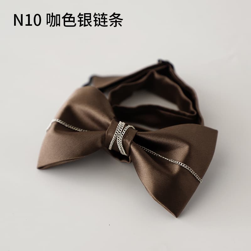 No. 10 Coffee Color Silver Chain