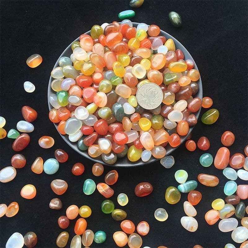 Fine colored agate 0.5-1cm
