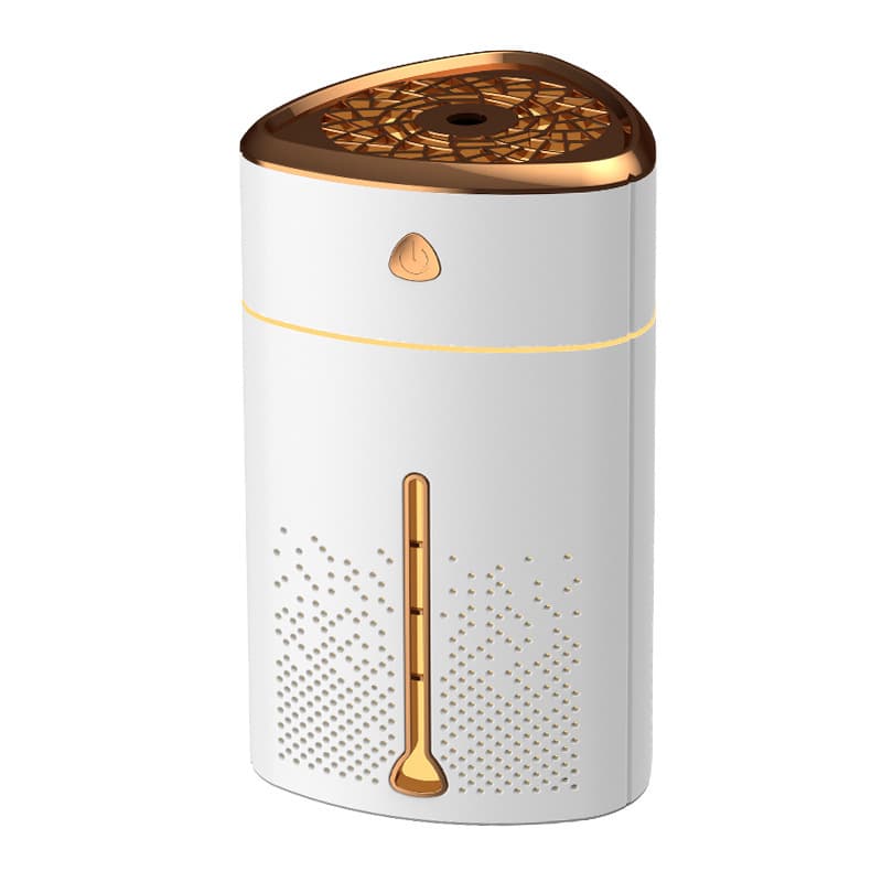 [triangular humidifier] 1000ml—gold-plated white