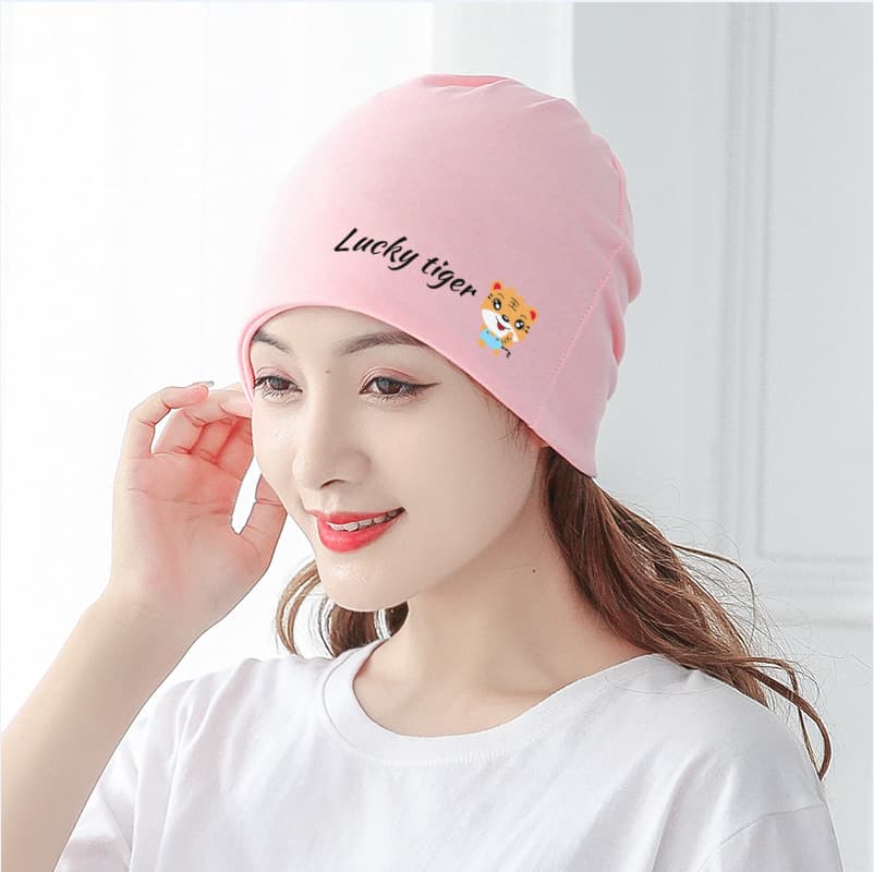 Pink 8922N-1 Good Luck Tiger Stack Cap