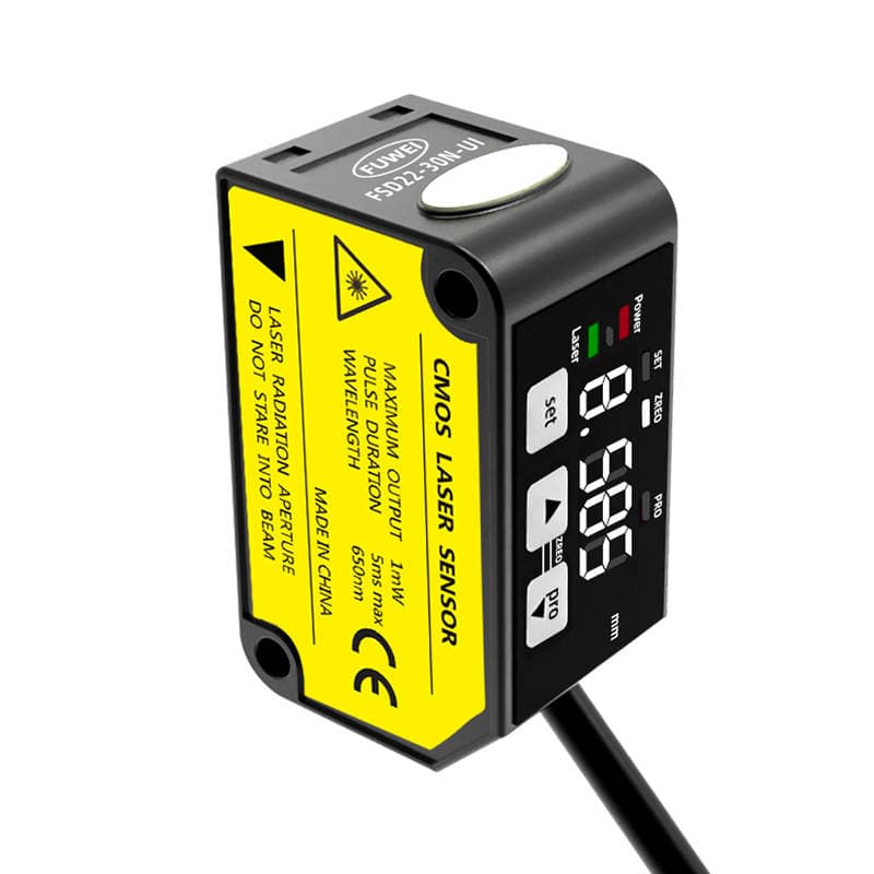 10μm Yüksək Dəqiqlikli Lazer Ölçmə Sensoru FSD22-30 (Qalınlıq, Məsafə, Düzlük, En Ölçümü üçün) 5