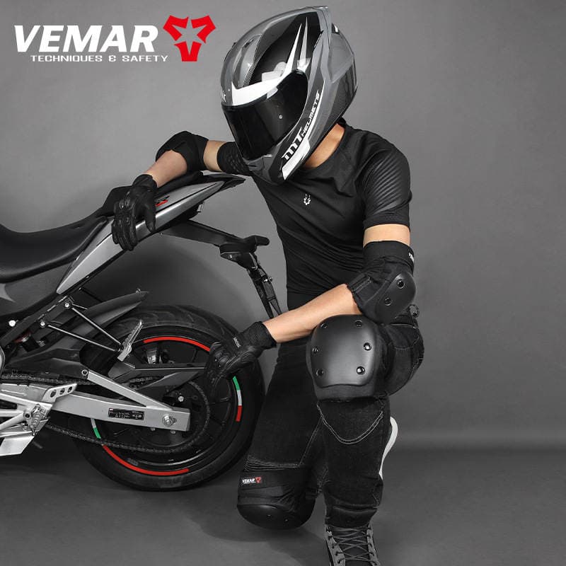 Cycling Protective Gear, Knee Pads and Elbow Pads, Four-Piece Set, Anti-Fall Knee Pads, Full Set of Roller Skating Equipment, Motorcycle Extreme Sports 2