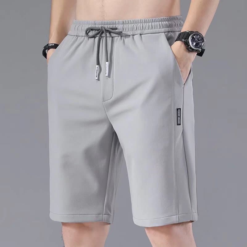 Black label shorts-light gray