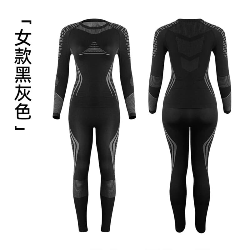 Women's black gray