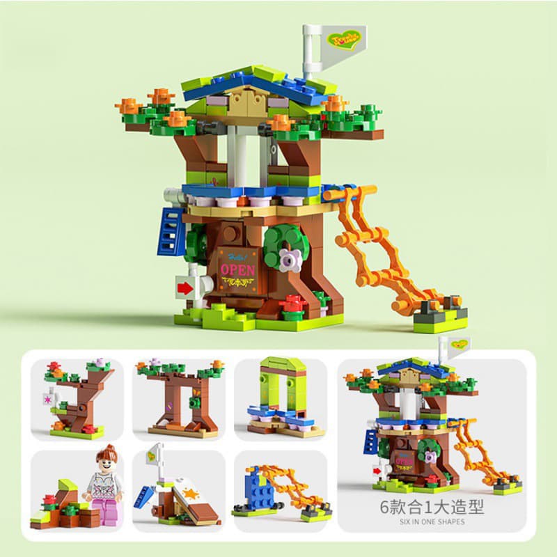 6 in 1 Fairy Tree House 152pcs