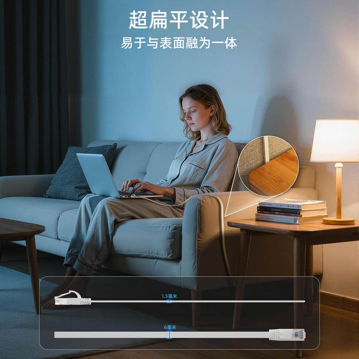 Wholesale Category 6 Flat Network Cable Cat6 Gigabit Network Cable Pure Copper Twisted Pair Finished Computer Connection Cable Network Wiring 3