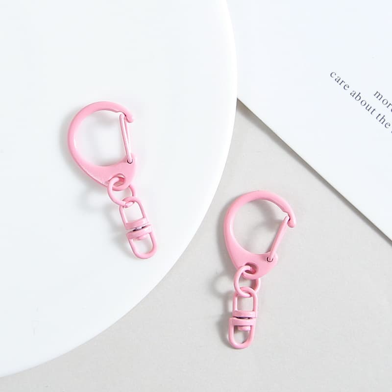 [pink] d-shaped buckle + 8-shaped buckle