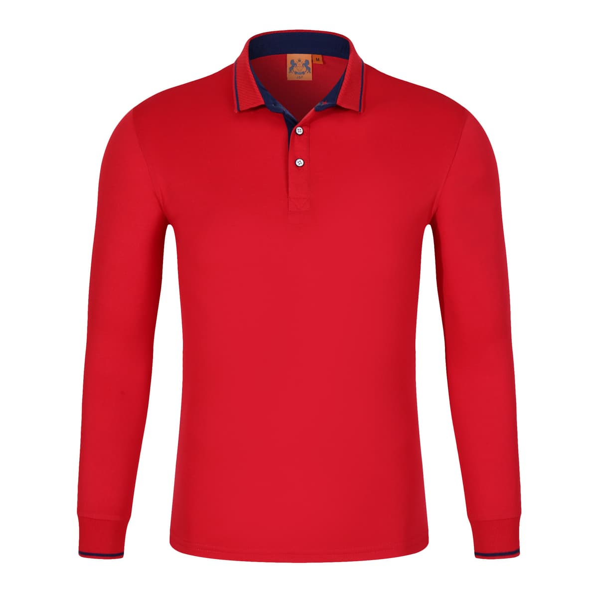 Red with navy blue