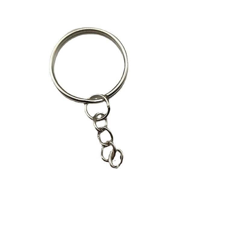 DIY Handmade Accessories Metal White K Color Lobster Eight-Character Chain Key Ring Keychain Clearance Discount Production Materials 5