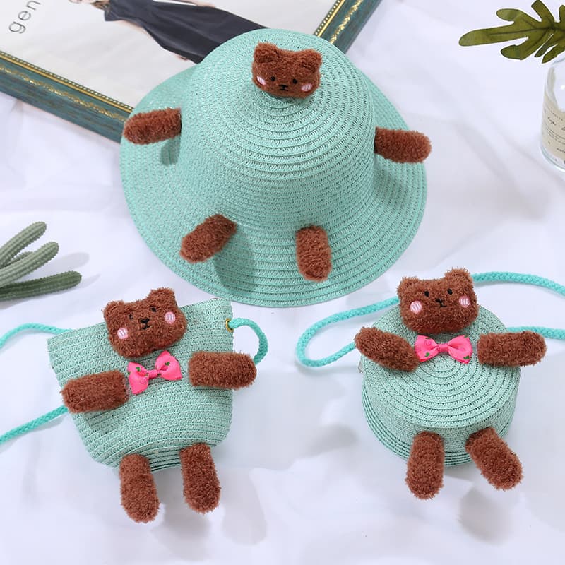 Sky Blue Big Brown Bear