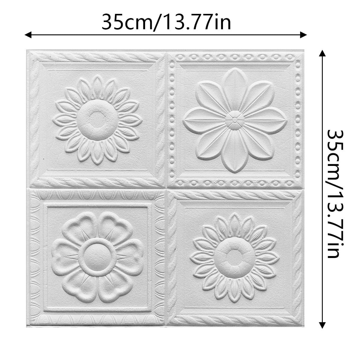 Duoduo white [35cm*35cm] 3.0 thick