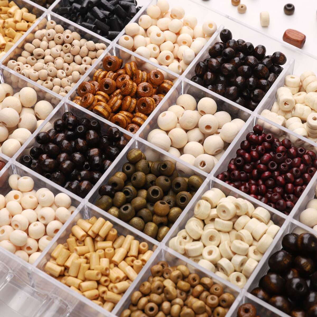 Multiple Styles of Hemu Wooden Beads Handmade DIY Beads Bracelet Necklace Accessories Bracelet Decorative Materials Jewelry Loose Beads 4