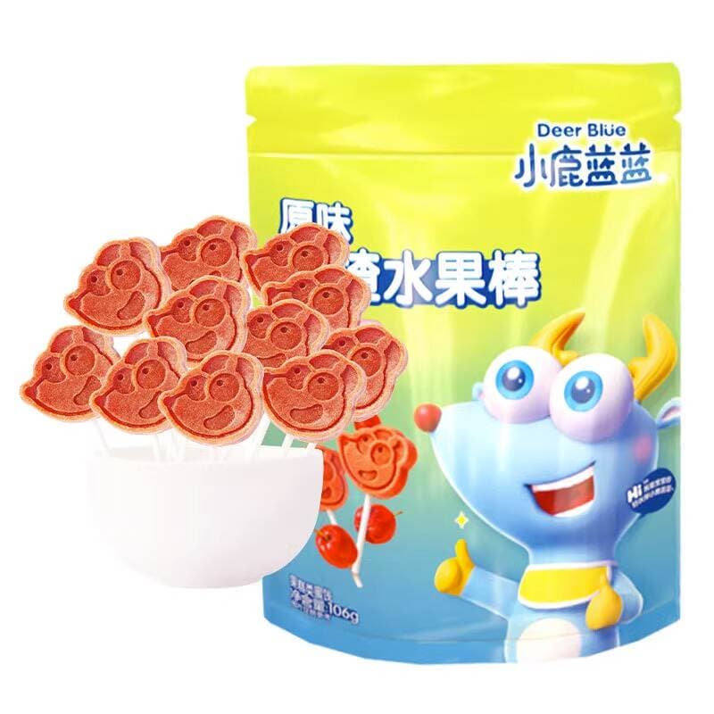 Little Deer Hawthorn Lollipop Children's Snack Baby Fruit Sticks Soothing Snack for Kids (Includes Baby Food Recipes) Nutritious 2