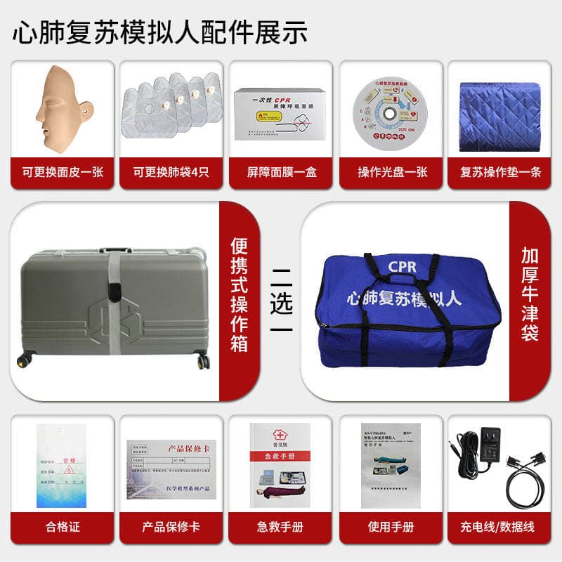 Customized Full-Body Cpr Simulator with 4.3inch Screens for Cardiopulmonary Resuscitation and First Aid Training Mannequin 3