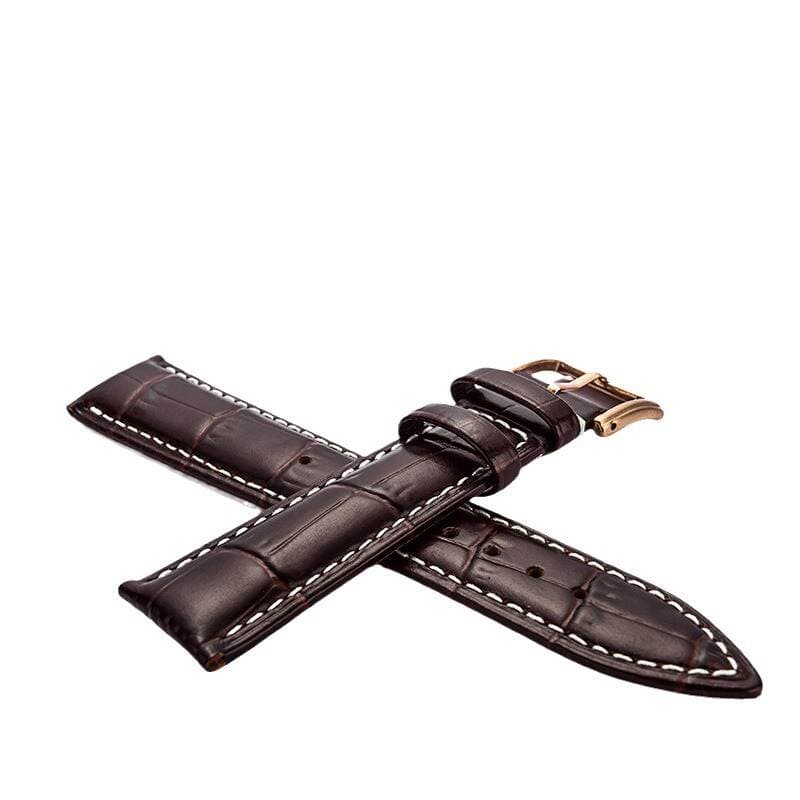Watch Strap First Layer Leather Watch Strap Genuine Leather Watch Strap Pin Buckle Drop Shipping Watch Accessories 5
