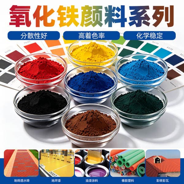Inorganic Iron Oxide Pigments Iron Oxide Blue Iron Green Painting Pigments Dye Color Powder for Concrete and Cement Products