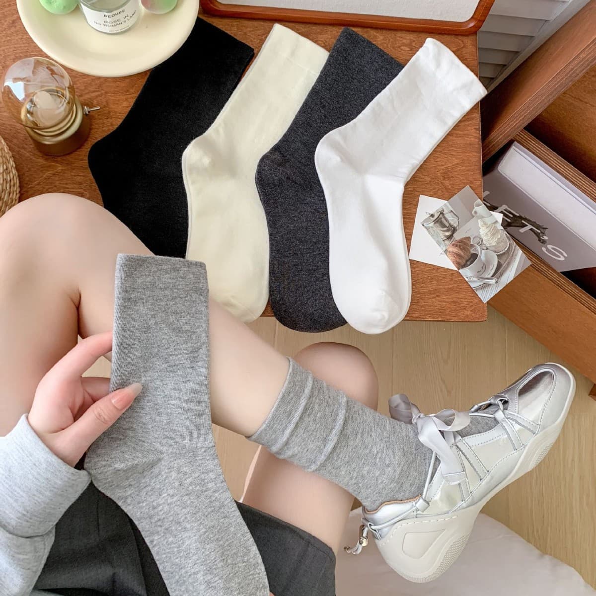 Randomly mixed colors (95 cotton)