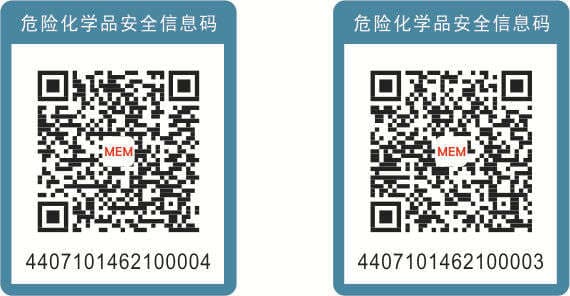 Təhlükəli Kimyəvi Maddələr üçün QR Kod Etiketi 2