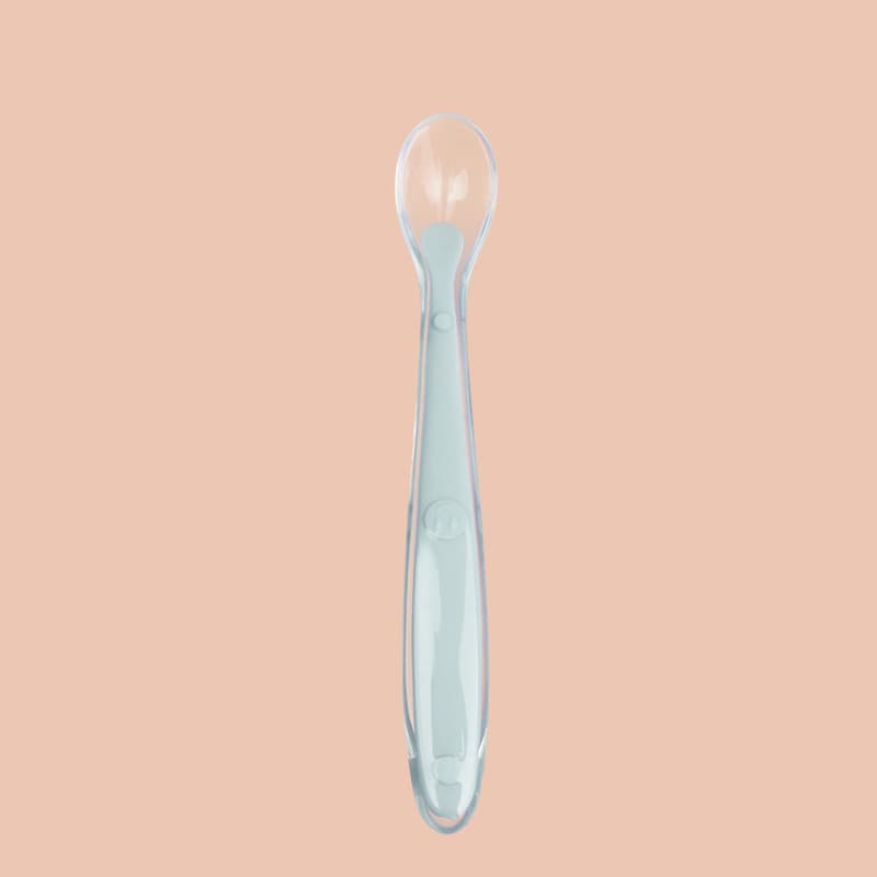 Silicone spoon (smiley face) macaron color single opp bag