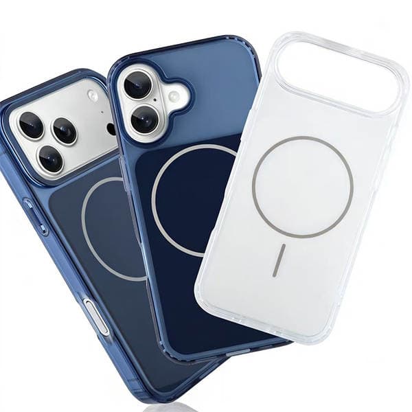 The New Original Color Magnetic Phone Case Is Suitable for iPhone 17 Pro Max Protective Cover, Apple 17 Airbag Anti-Fall Soft Case