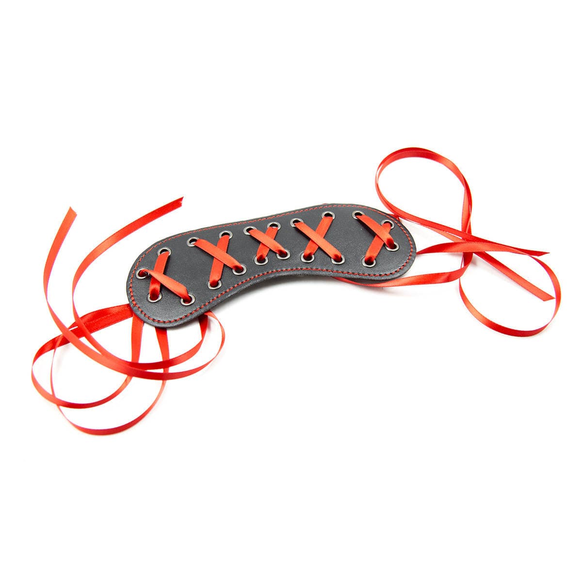 sm adult sex toys women's flirting props red lace-up leather eye mask lace-up leather eye mask 5