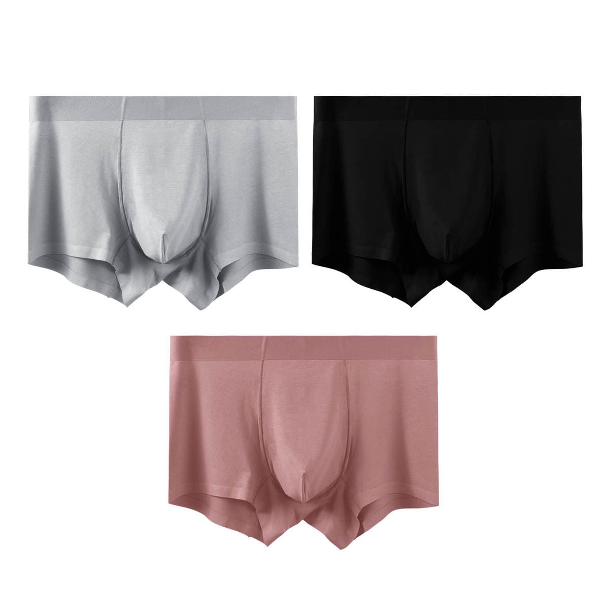 Graphene Crotch Men's Boxer Pants Modal One-piece Traceless Underwear Men's Mid-waist Men's Shorts Boxer Pants 5