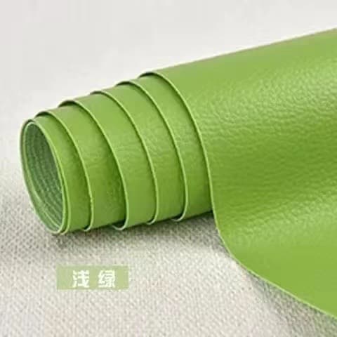 Light green [self-adhesive] leather sticker