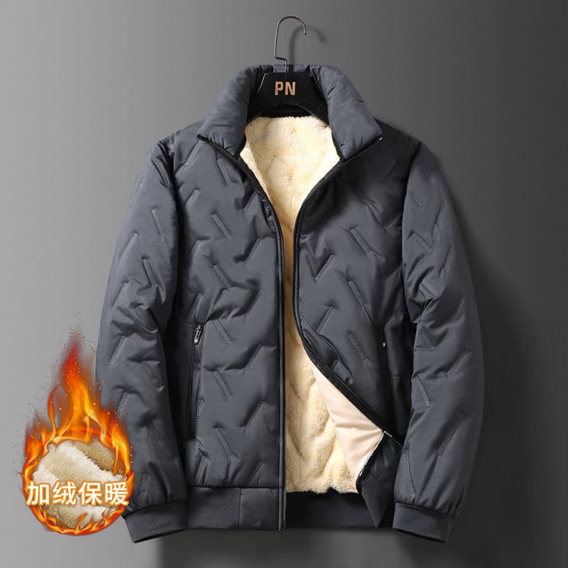 Ko lambswool cotton jacket gray
