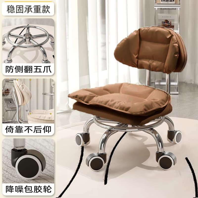Electroplated five claws: xiaoyunduo dark coffee [with] noise reduction rubber-coated wheels