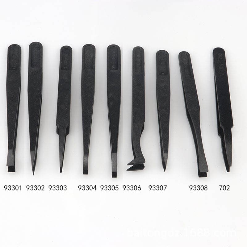 93302 elastic carbon fiber anti-static purification plastic tweezers new material anti-static tweezers plastic tweezers 3