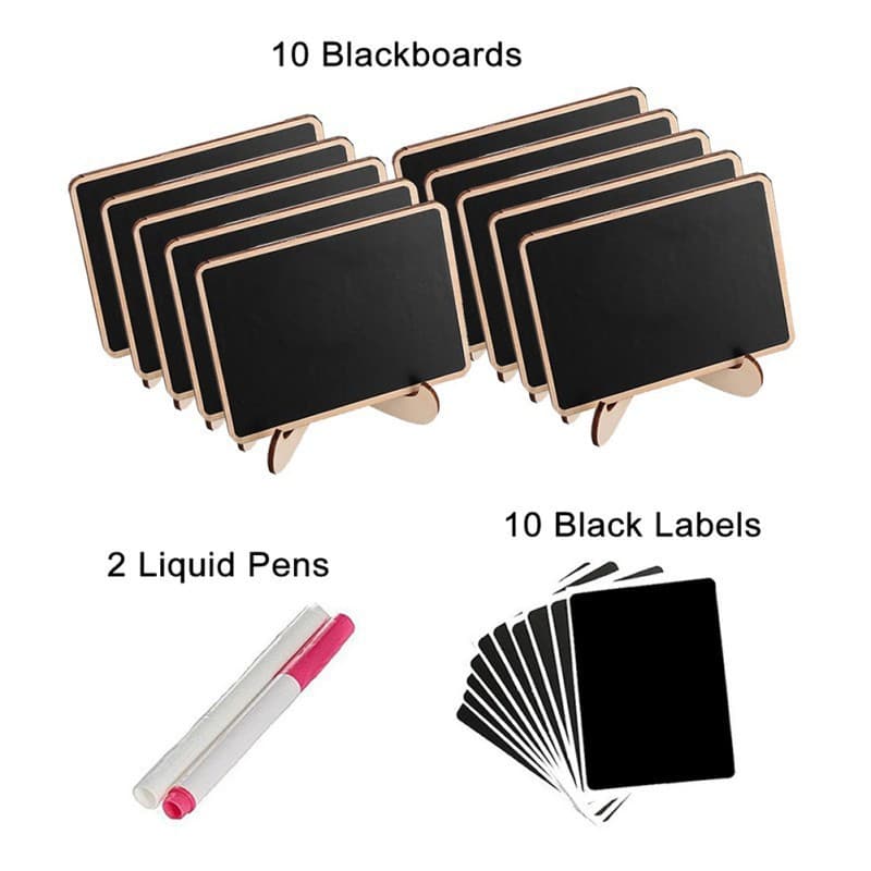 Rectangle (10 blackboards + 10 protective films + 2 markers)