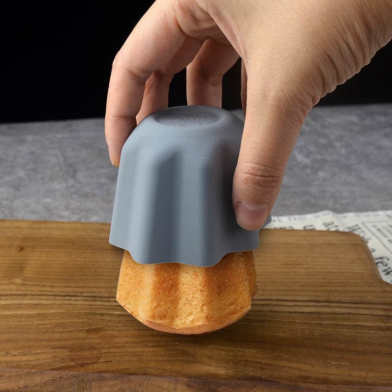 Factory Direct Sale Mini Cake Mold, Canelé Single Cup Cake Mold, Carbon Steel Non-Stick Chrysanthemum Cup Baking Tray 2