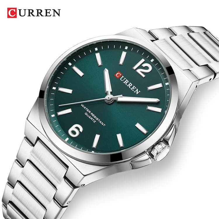 Curren 8493 Kişi Kvars Saatı, Dəbli İşgüzar Tərz, Suya Davamlı, Paslanmayan Polad Kəmər 4