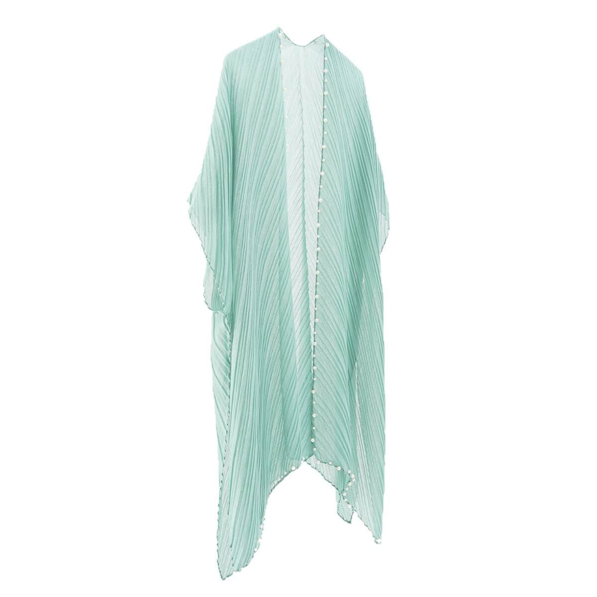 Cross-border new solid color pearl buckle row blouse Europe and the United States travel split shawl thin Joker fashion wholesale 5