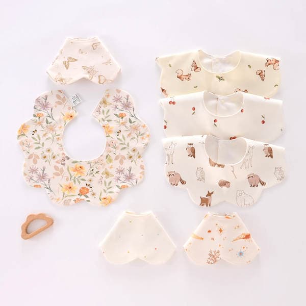 Baby Saliva Towel Newborn Supplies Waterproof Bib Mother and Baby Pure Cotton Bib Type a 360 Degree Enlarged Saliva Towel