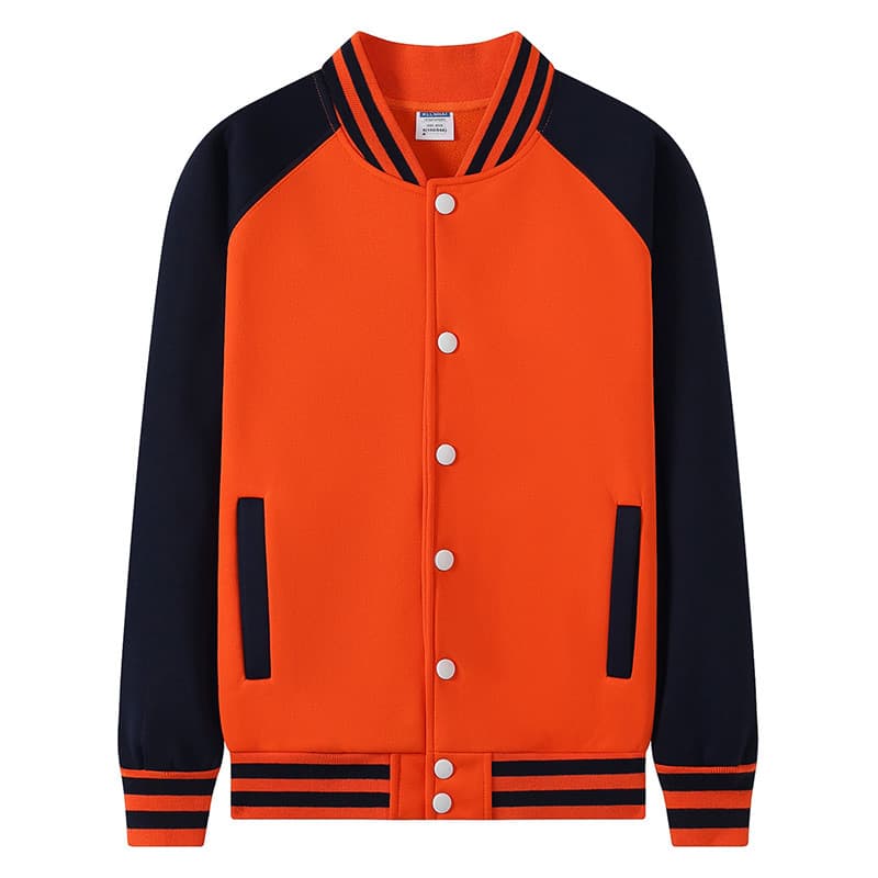 Orange and navy blue