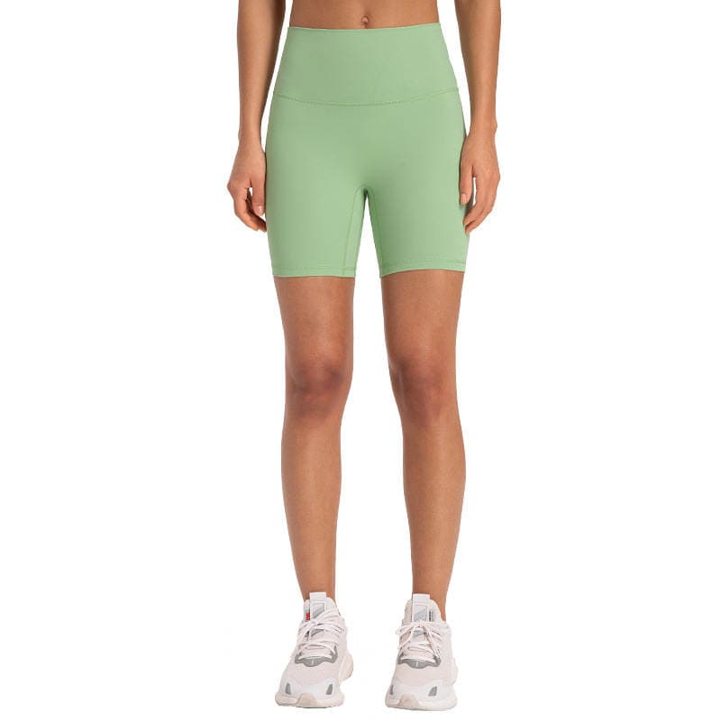 New Yoga Shorts Women's Naked Sense No Embarrassment Line Tight Sports Triple Pants Summer Fitness Yoga Suit DK067 5