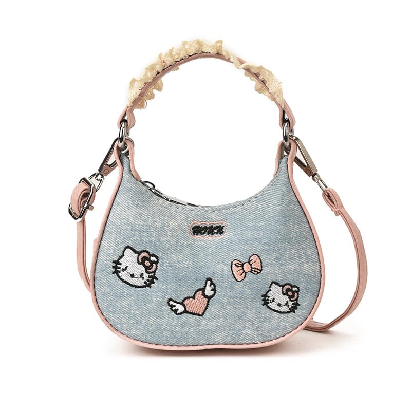 Lace kitten light blue