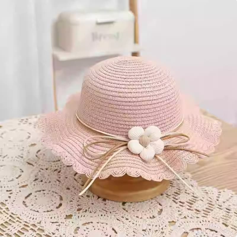 Single-flower cap in pink color