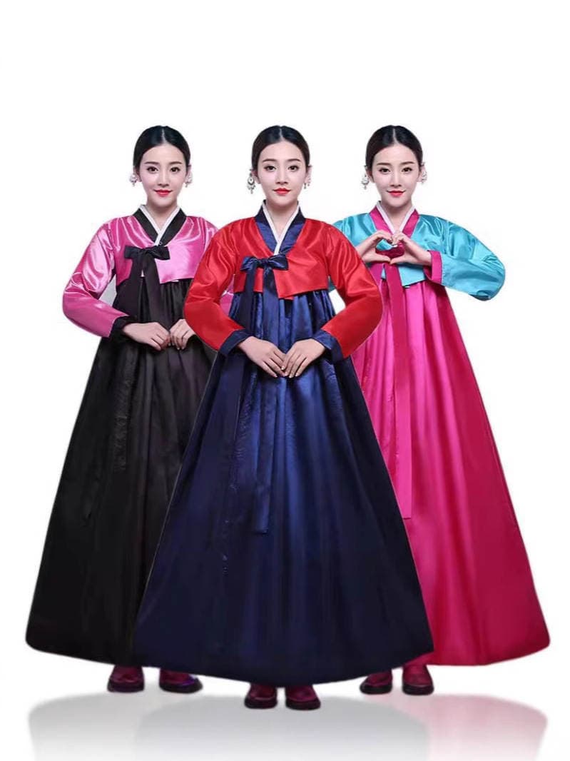 Korean Ethnic Minority Dance Performance Costume Women's Stage Costume South Korea Traditional Costume Court Hanbok 2
