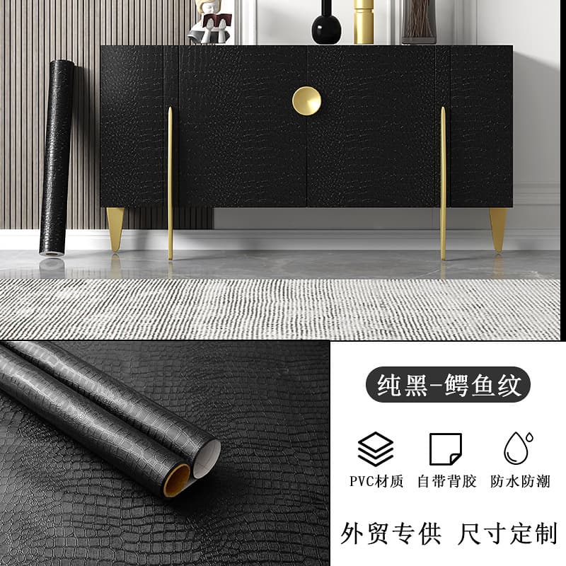 Black crocodile pattern