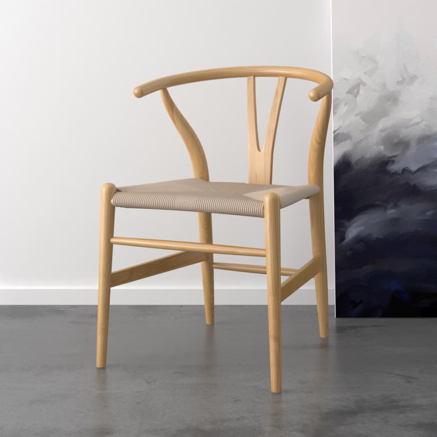 Solid wood Y chair