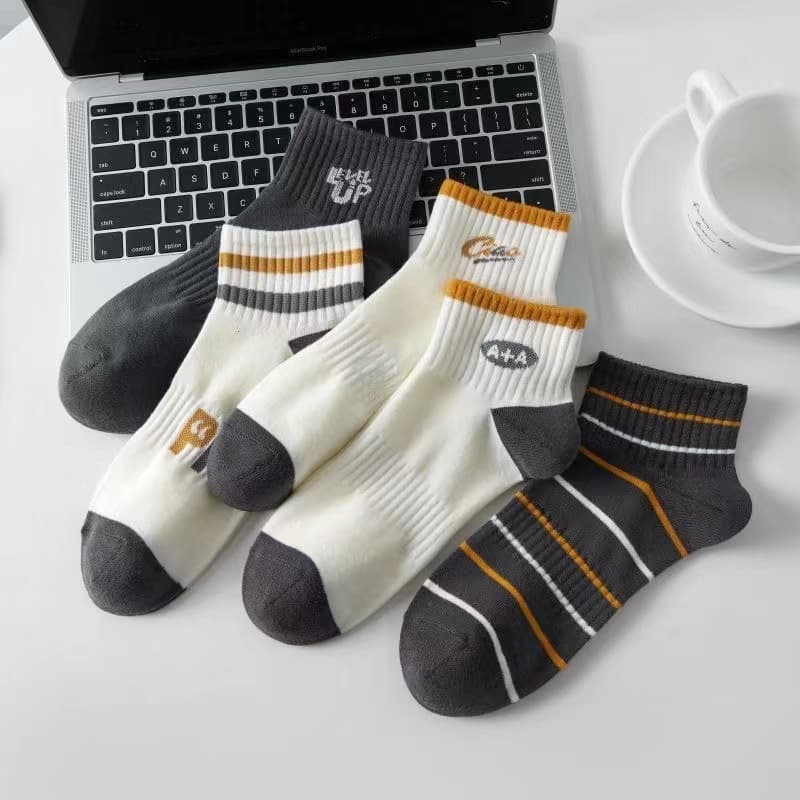 Men's boat pp (10 pairs/pack of 5 colors mixed)