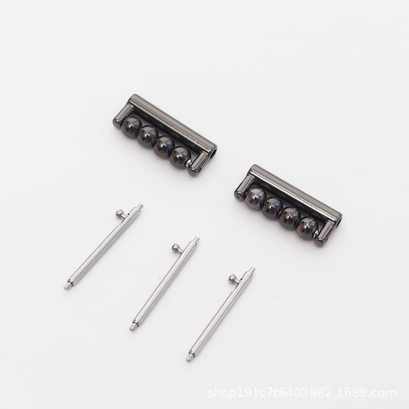 [raw ear model] black - 4 black spacer beads