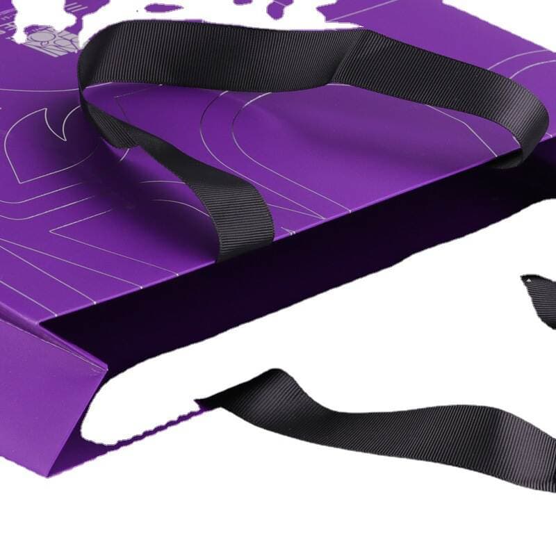 Foreign Trade Satchel Paper Bag Matte Touch Film Coat Handbag Printed Logo Ribbon Rope Clothing Shopping Paper Bag 3
