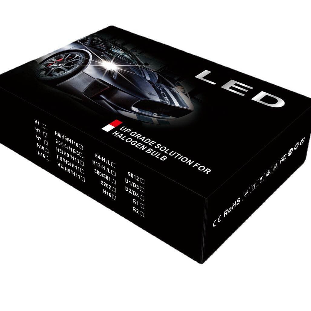 New Neutral Led Car Headlight Packaging Box, Heaven and Earth Box, Including Pearl Cotton Inner Support, Automotive Supplies Packaging 5