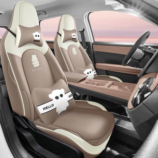 Directly from the manufacturer: Custom-made perforated leather seat covers for Chery QQ3EV, wear-resistant, full coverage, specialized seat covers