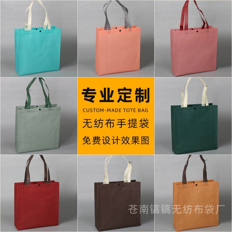 Internet Celebre Clothing Store Women's Clothing Hidden Buckle Non-woven Handbag Environmentally Friendly Shopping Clothes Handbag Printed LOGO 2
