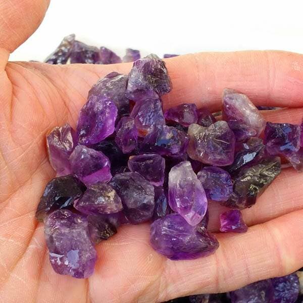 Natural Amethyst Raw Stone Gravel Uruguay Deep Purple Crystal Raw Stone Beads Mineral Raw Materials 3